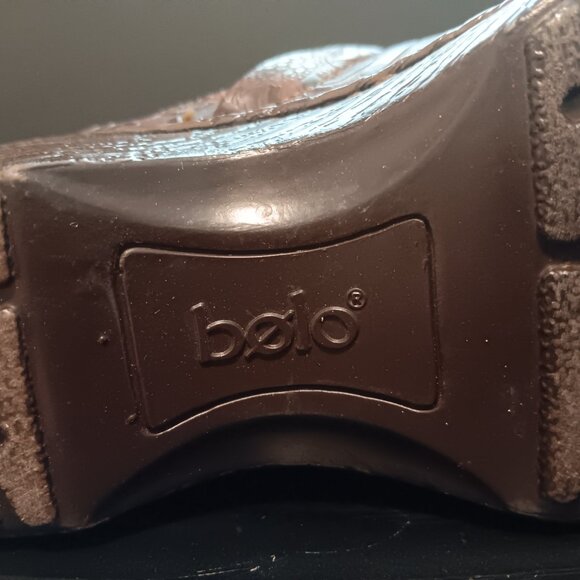 BOLO Brown Paisley / Lace Slip-on Women's Clogs Size 6 - Picture 10 of 10